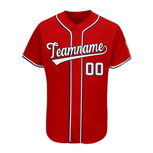 Camiseta de Béisbol Sublimada al por Mayor, Estilo Urbano, Juvenil, Unisex, Personalizada con Botones, Bordada, Camisetas de Béisbol Estampadas Deportivas - Product Image 3