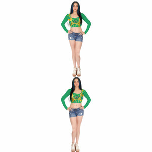 เสื้อครอปท็อปผู้หญิง น้ำหนักเบา ใส่สบาย ผลิตจากวัสดุทนทาน สำหรับขายออนไลน์ - Product Image 5
