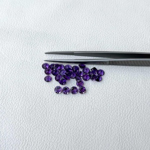 Rare 4mm Améthyste Africaine Naturelle à Facettes Coupe Ronde Pierres Précieuses en Vrac Bijoux Faits à la Main Collier Bracelet Fabrication au Coût d'Usine - Product Image 3