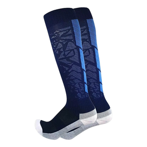 Chaussettes de sport pour hommes, femmes et jeunes, chaussettes de cyclisme, chaussettes de sport d'extérieur, chaussettes de baseball tricotées imprimées, chaussettes de compression pour la course à pied, séchage rapide - Product Image 5