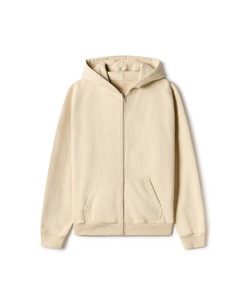 Sweat-shirt à capuche zippé en coton violet pour homme, coupe classique, décontracté, en molleton, couleur unie, pour l'automne et l'hiver - Product Image 4