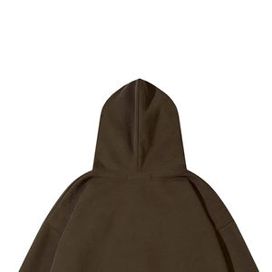 Sudadera con Capucha de Diseño Personalizado para Hombre, con Efecto Desgastado por el Sol, Manga Larga, Oversize, con Pedrería y Lavado Ácido - Product Image 4