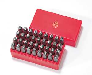 Ensemble de 36 poinçons combinés lettres et chiffres de 3 mm A-Z & 0-9 - Product Image 2