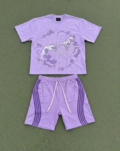 Conjunto de Verano para Hombre CLOVIX SPORTS, Camiseta Ligera y Pantalones Cortos, Traje Casual de Dos Piezas, Venta al Por Mayor - Product Image 2