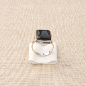 925 Sterling <b>Silver</b> Black Onyx Signet <b>Ring</b> for <b>Men</b>, Rose Gold & Yellow Gold Plated Vintage Square Gemstone Statement <b>Ring</b> <b>Men</b> - Product Image 1