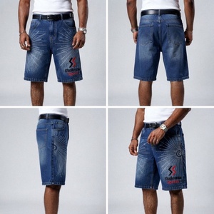 Pantalones Cortos de Mezclilla Rectos Personalizados para Hombre, Estilo Urbano, Cómodos - Product Image 2
