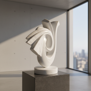 Modern Marble Statue Abstract <b>Stone</b> Sculpture Handmade Art Decor for Garden Lobby Villa - Product Image 1