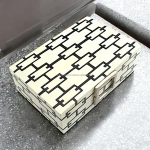 Phổ biến nhất rắn đá cẩm thạch trang sức hiển thị hộp độc đáo hiện đại sang trọng thô Thiết kế hình chữ nhật vuông có sẵn phong cách khác nhau - Product Image 5