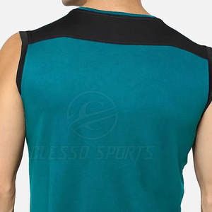 Chemises sans manches pour hommes, été, gym, musculation, coton, décontractées, pour l'entraînement - Product Image 6