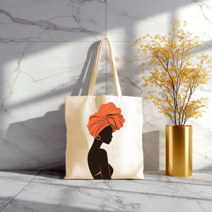 Bolsas de Tela de Algodón Impresas Promocionales, Diseño Personalizable, Bolsas de Compras de Lona de Color Natural Cómodas, Exportadas de la India - Product Image 4