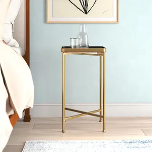 Luxury Designer Eco-Friendly Stainless Steel Modern Handmade Hotel Furniture Coffee <b>Table</b> <b>Adjustable</b> Height Square Living Room - Product Image 1