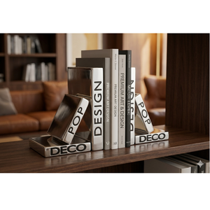 Juego de Sujetalibros Modernos Estilo Libro, Más Vendidos, con Construcción Resistente, Adecuados para Organizar Estanterías y Decorar el Hogar, en Venta - Product Image 1
