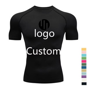 OEM Custom Logo Dry-Fit Sports T-<b>Shirt</b> for <b>Men</b> | Sublimation Printing <b>Compression</b> Gym Tee | MMA Fitness Short Sleeve <b>Shirt</b> - Product Image 2