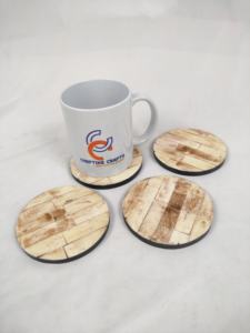 แผ่นรองแก้วไม้พรีเมียม ดีไซน์สั่งทำฟรี (ไม้และเรซิ่น) ทนทานยาวนาน เป็นมิตรกับสิ่งแวดล้อม เหมาะสำหรับใช้ในบ้านและสำนักงาน - Product Image 5