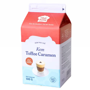 Crema No Láctea de Calidad al por Mayor para Bebidas, OEM/ODM, HALAL, Crema de Caramelo Toffee para Postres, Café y Té con Leche, 500G, Precio de Oferta - Product Image 1