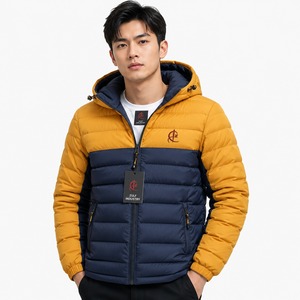 Veste à bulles personnalisée pour homme avec construction matelassée, isolation thermique, coupe confortable, tissu durable, idéale pour l'extérieur - Product Image 1