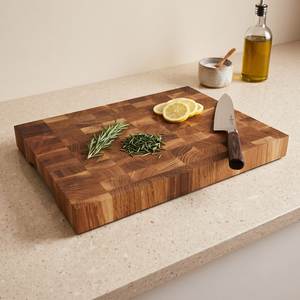 Ensemble de planches à découper en bois, forme rectangulaire avec poignée, bord naturel, planche à découper combinée, pour la cuisine - Product Image 2