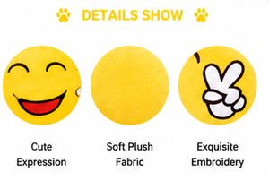 Yellow for Plush Toy Cute Cushion Soft Pillow Kawaii Gift for Kids Home Decor Polyester PP Cotton Divyas - Product Image 3