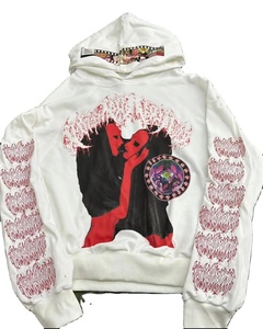 เสื้อฮู้ดดี้โอเวอร์ไซส์ปักลายสีชมพู สไตล์อเมริกันใหม่ ปี 2024 ดีไซน์ทันสมัย สวมใส่สบาย ผลิตจากผ้าฝ้าย 100% เป็นมิตรกับสิ่งแวดล้อม - Product Image 1