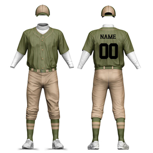 Superior Quality Sublimation Polyester Customized <b>Baseball</b> Uniform <b>Sets</b> Anti-Bacterial Quick Dry Short Sleeve Unisex Team - Product Image 1