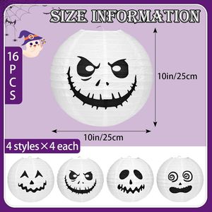 Lanterne di Carta a Forma di Zucca per Halloween, Decorazioni Estive Appese per un'Atmosfera Festiva - Product Image 2