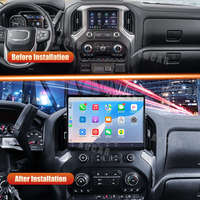 Autoradio GPS Android 14 13'' AuCar pour GMC Sierra Chevrolet Silverado 2019-2025 Lecteur DVD Multimédia Automobile Vidéo