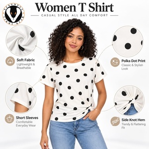 T-shirt pour femme de haute qualité, tissu doux d'été, coutures durables, respirant, séchage rapide, écologique, décontracté, mode quotidienne - Product Image 6