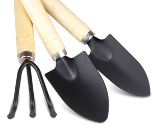 Juego de Herramientas de Jardín al por Mayor de Fábrica, Mango de Madera, Duradero, Juego de Tres Piezas, Pala para Tierra - Product Image 5