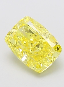 Diamante Amarillo de Corte Cojín, Color Intenso, Cultivado en Laboratorio, Certificado IGI, Excelente para la Fabricación de Joyas, Producción de Anillos Personalizados - Product Image 4