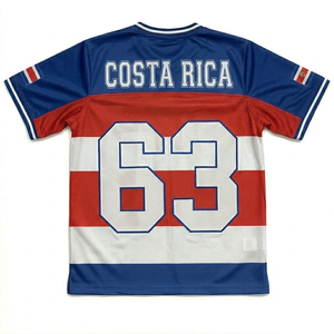 New Basketball Jersey V-Neck Short Sleeve Sublimated Flag Print Adult Unisex Breathable <b>Mesh</b> Sport Apparel - Product Image 5
