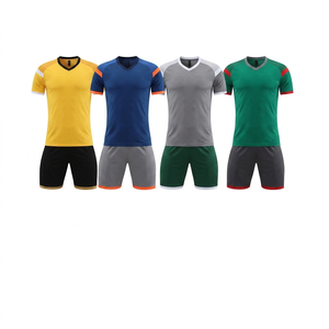 Tenue de football personnalisée avec impression par sublimation intégrale, maillots de football pour hommes et garçons, ensemble d'entraînement pour équipe de club, uniforme de football - Product Image 1
