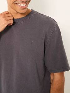 Camiseta de hombre vintage lavada, de corte holgado, hombros caídos, oversize, casual, cuello redondo, de algodón suave, transpirable, estilo urbano, manga corta - Product Image 5