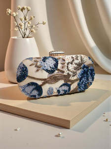 Indian Printed Embroidery <b>Clutch</b> Purse Handmade <b>Wedding</b> Evening Party <b>Bag</b> Wholesale - Product Image 2