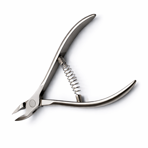 Pince à cuticules professionnelle en acier inoxydable de style russe pour manucure et pédicure, outil durable pour le soin des ongles, courbée/droite - Product Image 1