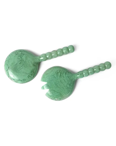 Resin Salad Tools Large Set Spoon Fork Cutlery Dishwasher Safe BPA Free Customized Microwave Safe Gift Home Restaurant Use FAIZA - Product Image 4