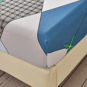 Drap-housse en polyester/coton 300 fils/cm² 40s, poches profondes, taille King/Queen, doux, respirant, motif uni, OEM, toutes saisons, pour la maison - Product Image 4