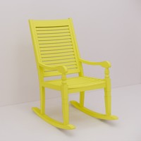 Fauteuil à bascule Cendra en bois de mahogany massif moderne, disponible en plusieurs couleurs, pour salon et terrasse, modèle CHA06