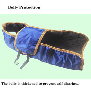 Oxford Cloth Flannel Lined Calf Saver Coat Waterproof Neck Thickened Belly Double Buckle Velcro Leg Fix Livestock <b>Blanket</b> - Product Image 4