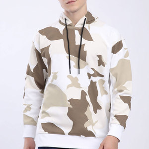 Sweat-shirt à capuche camouflage pour homme, coupe classique, en polyester tricoté, style décontracté, pour l'automne - Product Image 1