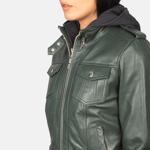 Wholesale Custom Fashion Motorbike Leather <b>Jacket</b> Casual Slim Fit PU Zipper Windproof Waterproof Faux Fur Lining Women Tweed - Product Image 6