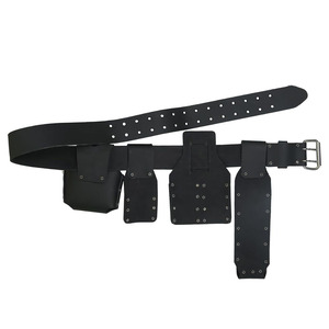 Ceinture d'échafaudage en cuir véritable OEM/ODM, robuste, avec pochette à outils et boucle pour marteau, pour ouvriers du bâtiment professionnels. - Product Image 5