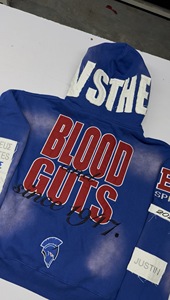 Fabricante de Sudaderas Personalizadas de Invierno con Bordado Chenille, 100% Algodón, 550 g/m², Peso Pesado |   Ropa Urbana de Diseño de Lujo OEM/ODM - Product Image 3