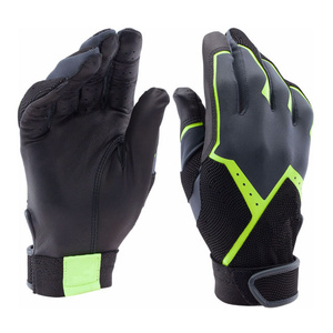 ถุงมือตีเบสบอลหนังสีดำและสีเหลือง WARPRO INDUSTRY แบบสวมได้ทั้งสองมือ พร้อมแผ่นรองรับแรงกระแทก ปิดด้วยแถบตีนตุ๊กแก สำหรับผู้ใหญ่ทุกเพศ ใช้สำหรับฝึกซ้อม - Product Image 4
