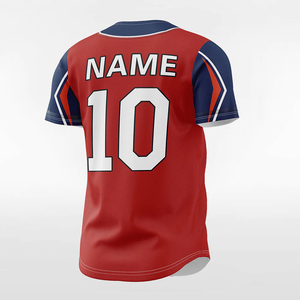New Arrival Breathable Printed Baseball Jerseys Team Match Softball Jerseys Player Names Short Sleeve Baseball <b>T</b>-<b>Shirts</b> OEM - Product Image 3