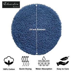 Alfombra Reversible de Microfibra, Alfombra Suave y Cómoda para Pies, de Doble Cara, Absorbente, para Baño - Product Image 3
