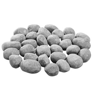 Pietre Decorative in Ceramica per Focolare - 30 Pezzi da 2-3 Pollici, Riutilizzabili per Interni/Esterni - Product Image 6
