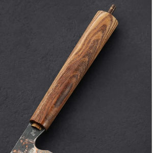 Cuchillo de Chef Burraq Personalizado Hecho a Mano de Acero de Damasco NUEVO Hoja de 7 Pulgadas y 3.0mm de Grosor Funda de Cuero Premium Mango de Madera Apto para Lavavajillas - Product Image 5