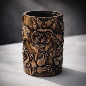 Quemador de incienso de teca tallado a mano de primera calidad, incienso indio 100% natural, ecológico, antiolores, Shree Radhey International - Product Image 5