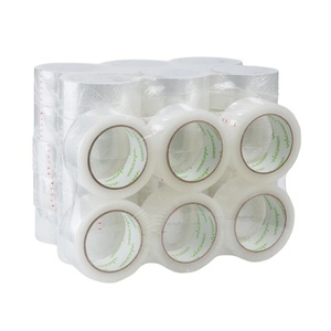 Rollo de cinta de embalaje BOPP transparente resistente al agua, la presión de un solo lado adhesivo sensible a, 3 "X 110 yardas para venta al por mayor - Product Image 1