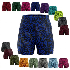 Stretchy Comfortable Sublimation Custom Printed Design Fitness <b>Shorts</b> Gym Yoga Running <b>Tight</b> Workout Sports Biker <b>Shorts</b> OEM ODM - Product Image 1